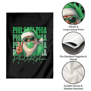 Philadelphia Football Christmas Garden Flag Santa Retro Philly Fan TS10 Print Your Wear