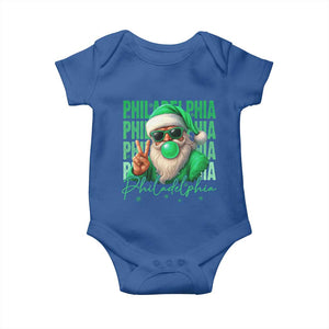 Christmas Philly Lover Baby Onesie Santa Retro EF Football Fan TS10 Royal Blue Print Your Wear