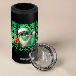 Christmas Philly Lover 4 in 1 Can Cooler Tumbler Santa Retro EF Football Fan TS10 Print Your Wear