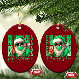 Christmas Philly Lover Ceramic Ornament Santa Retro EF Football Fan TS10 Print Your Wear