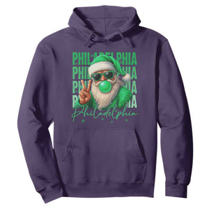Philadelphia Football Christmas Hoodie Santa Retro Philly Fan TS10 Purple Print Your Wear