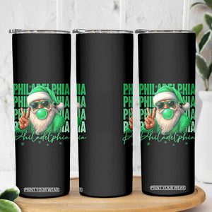 Christmas Philly Lover Skinny Tumbler Santa Retro EF Football Fan TS10 Print Your Wear