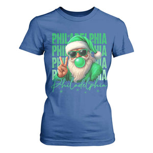 Christmas Philly Lover T Shirt For Women Santa Retro EF Football Fan TS10 Royal Blue Print Your Wear