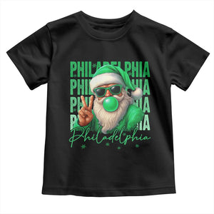 Christmas Philly Lover Toddler T Shirt Santa Retro EF Football Fan TS10 Black Print Your Wear