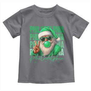 Christmas Philly Lover Toddler T Shirt Santa Retro EF Football Fan TS10 Charcoal Print Your Wear