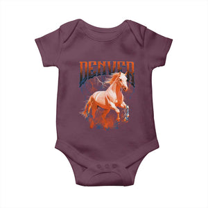 DFB Fan Baby Onesie Vintage Mascot Game Day Bootleg TS10 Maroon Print Your Wear