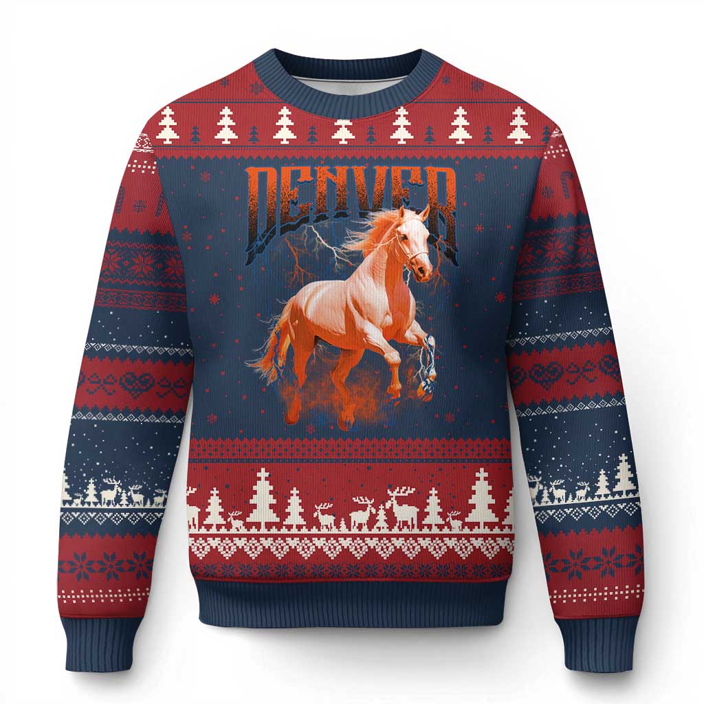 DFB Fan Ugly Christmas Sweater Vintage Mascot Game Day Bootleg TS10 Navy Red Print Your Wear