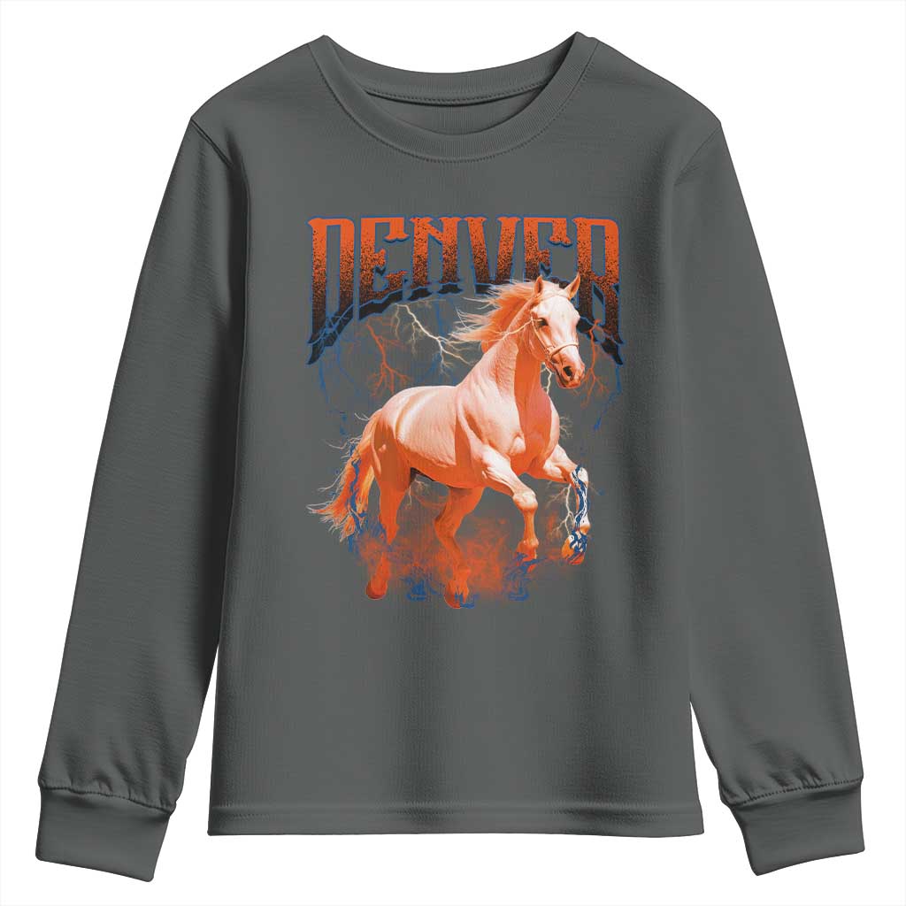 DFB Fan Youth Sweatshirt Vintage Mascot Game Day Bootleg TS10 Dark Heather Print Your Wear