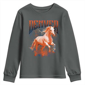 DFB Fan Youth Sweatshirt Vintage Mascot Game Day Bootleg TS10 Dark Heather Print Your Wear