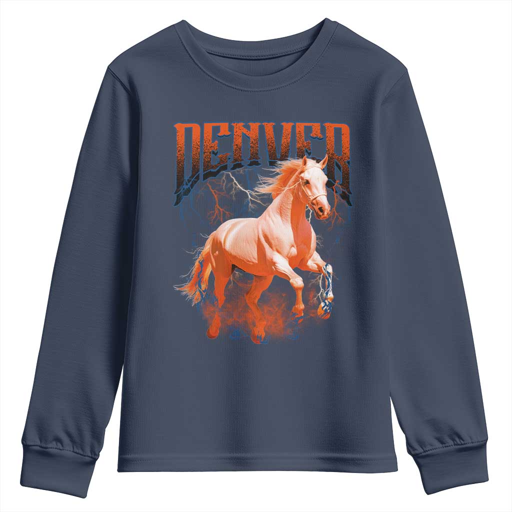DFB Fan Youth Sweatshirt Vintage Mascot Game Day Bootleg TS10 Navy Print Your Wear