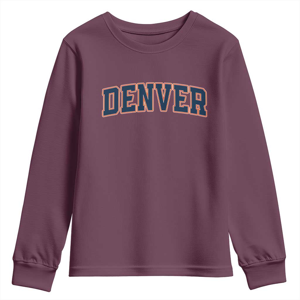 DFB Fan Youth Sweatshirt Vintage Sports Style 80s 90s Game Day TS10 Maroon Print Your Wear