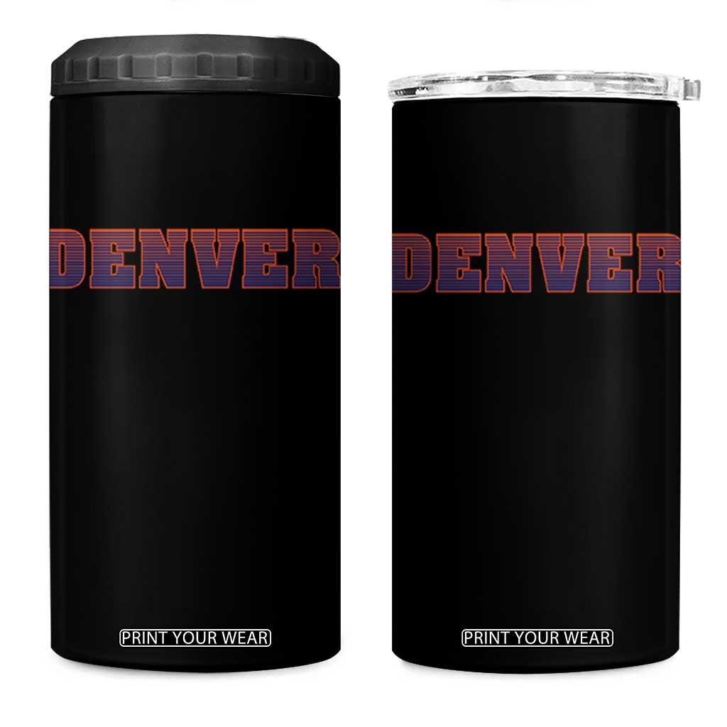 DFB Fan 4 in 1 Can Cooler Tumbler Vintage Sports Style 80s 90s Gifts TS10 One Size: 16 oz Black Print Your Wear