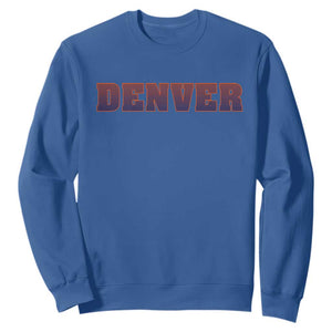 Broncos Fan Sweatshirt Vintage Sports Style 80s 90s Gifts TS10 Royal Blue Print Your Wear