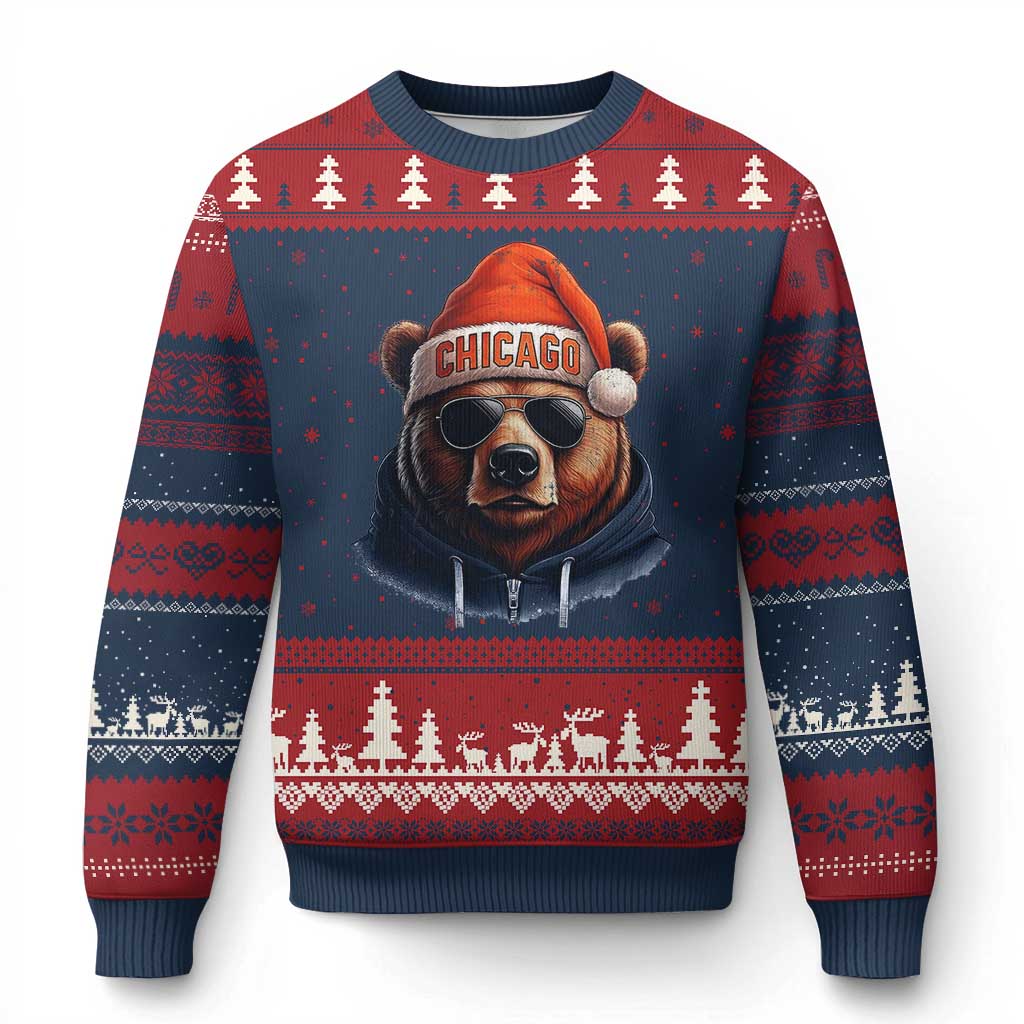 Vintage CFB Christmas Ugly Christmas Sweater Trendy Fan Gifts Game Day Apparel TS10 Navy Red Print Your Wear