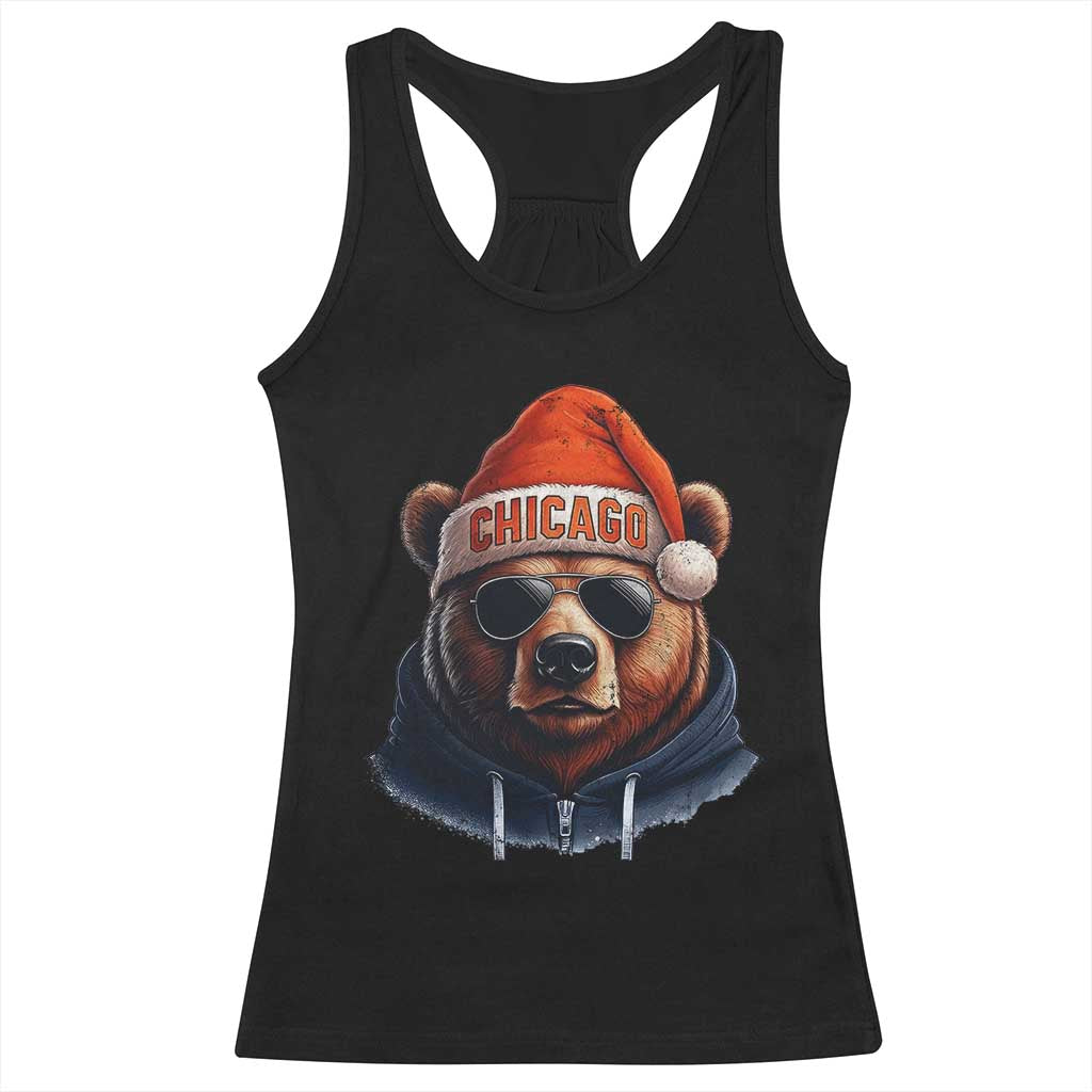 Vintage Chicago Football Christmas Racerback Tank Top Trendy Fan Gifts Game Day Apparel Bears Fan Gear - Print Your Wear
