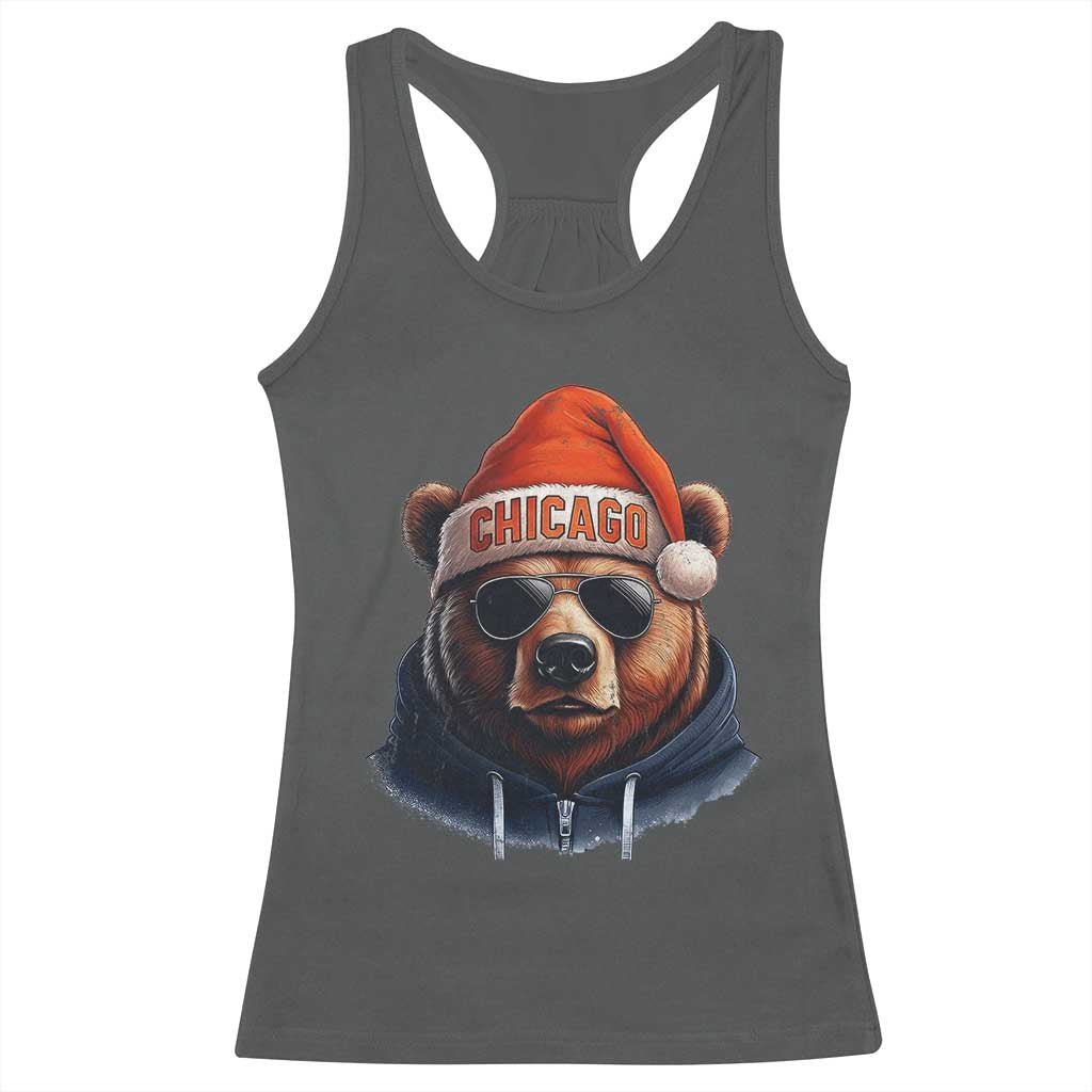 Vintage Chicago Football Christmas Racerback Tank Top Trendy Fan Gifts Game Day Apparel Bears Fan Gear - Print Your Wear