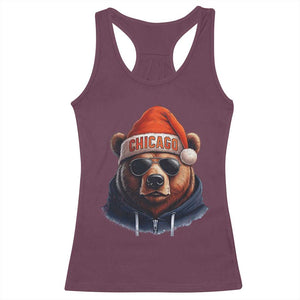 Vintage Chicago Football Christmas Racerback Tank Top Trendy Fan Gifts Game Day Apparel Bears Fan Gear - Print Your Wear