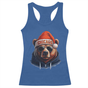 Vintage Chicago Football Christmas Racerback Tank Top Trendy Fan Gifts Game Day Apparel Bears Fan Gear - Print Your Wear