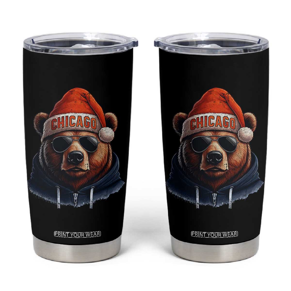 Vintage CFB Christmas Tumbler Cup Trendy Fan Gifts Game Day Apparel TS10 Black Print Your Wear