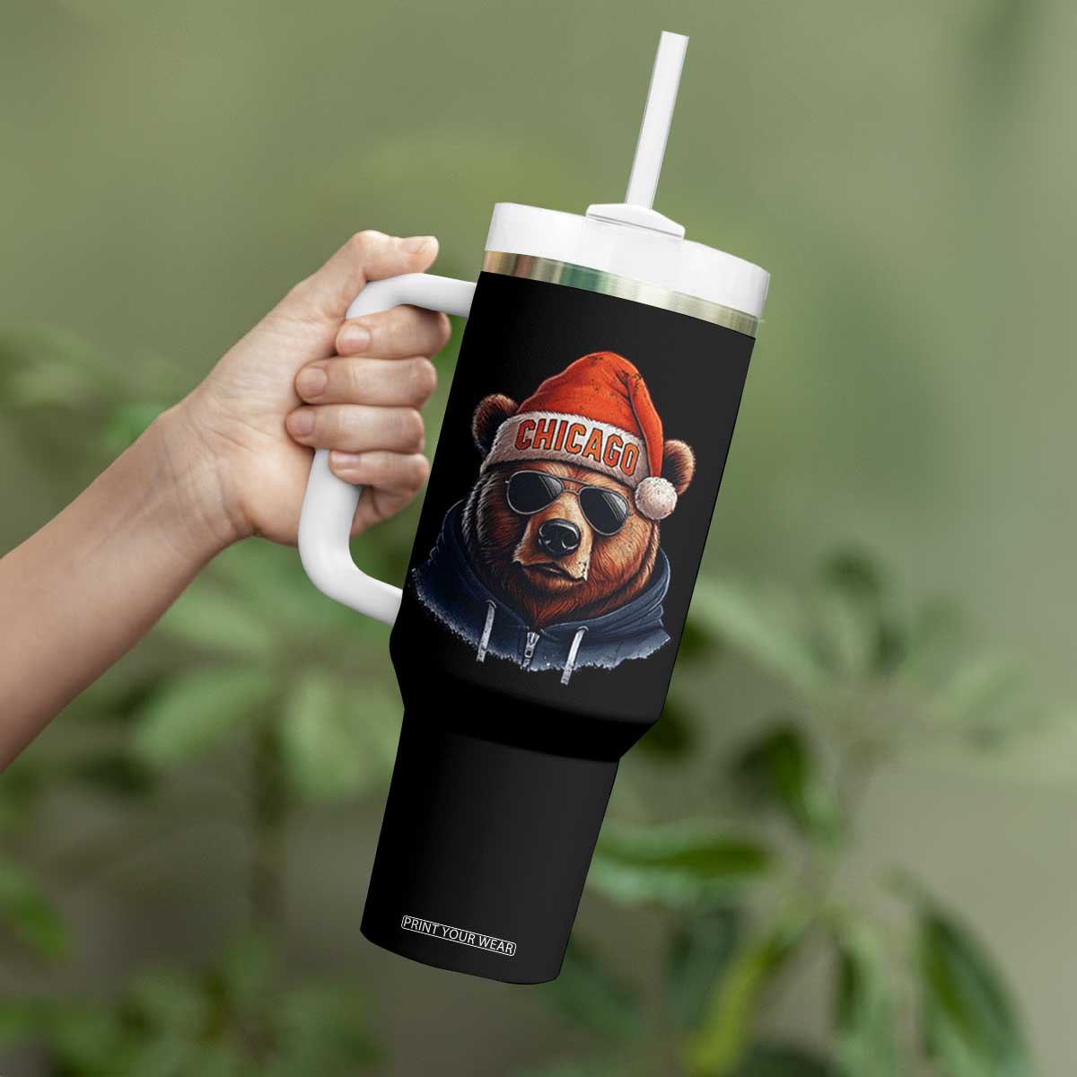 Vintage CFB Christmas Tumbler With Handle Trendy Fan Gifts Game Day Apparel TS10 Print Your Wear