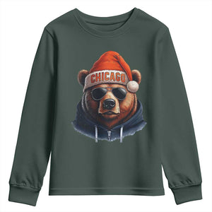 Vintage CFB Christmas Youth Sweatshirt Trendy Fan Gifts Game Day Apparel TS10 Dark Forest Green Print Your Wear
