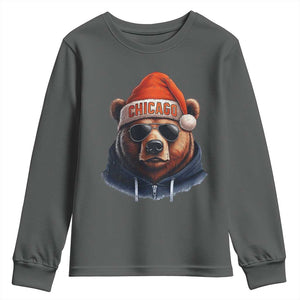Vintage CFB Christmas Youth Sweatshirt Trendy Fan Gifts Game Day Apparel TS10 Dark Heather Print Your Wear