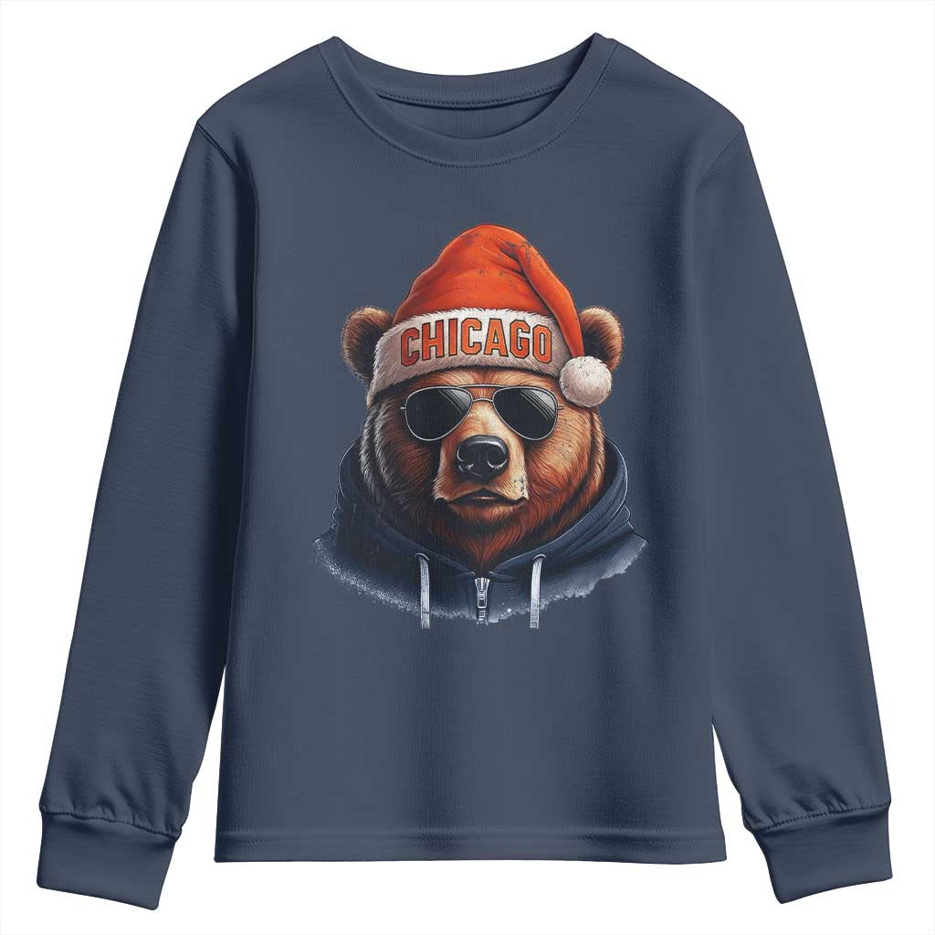 Vintage CFB Christmas Youth Sweatshirt Trendy Fan Gifts Game Day Apparel TS10 Navy Print Your Wear