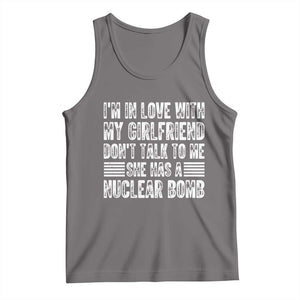 I'm In Love With My Girlfriend Tank Top Don't Talk to Me TS10 Deep Heather Print Your Wear