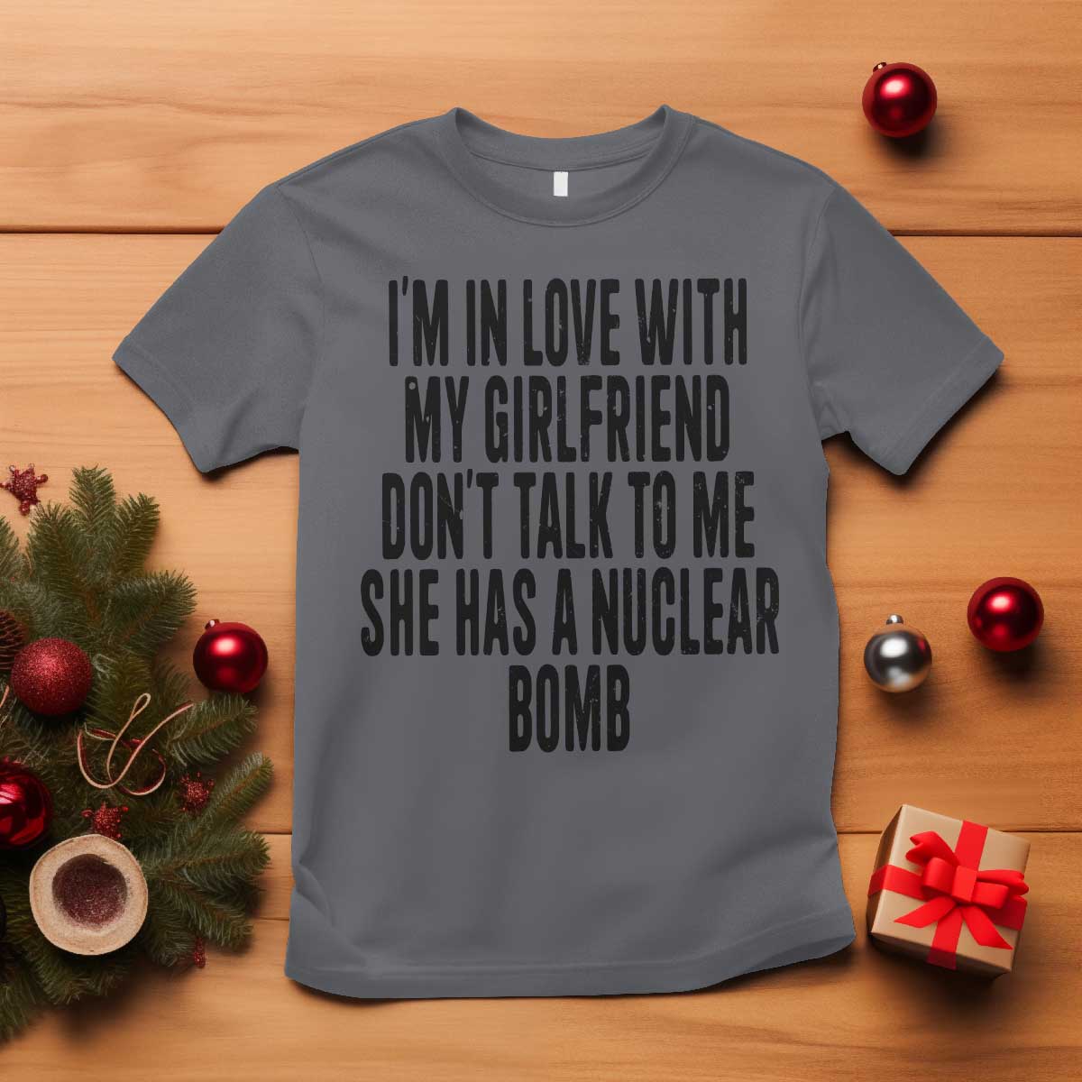 I'm In Love With My Girlfriend Don't Talk To Me T Shirt Funny Relationship Boyfriend Gifts TS10 Charcoal Print Your Wear