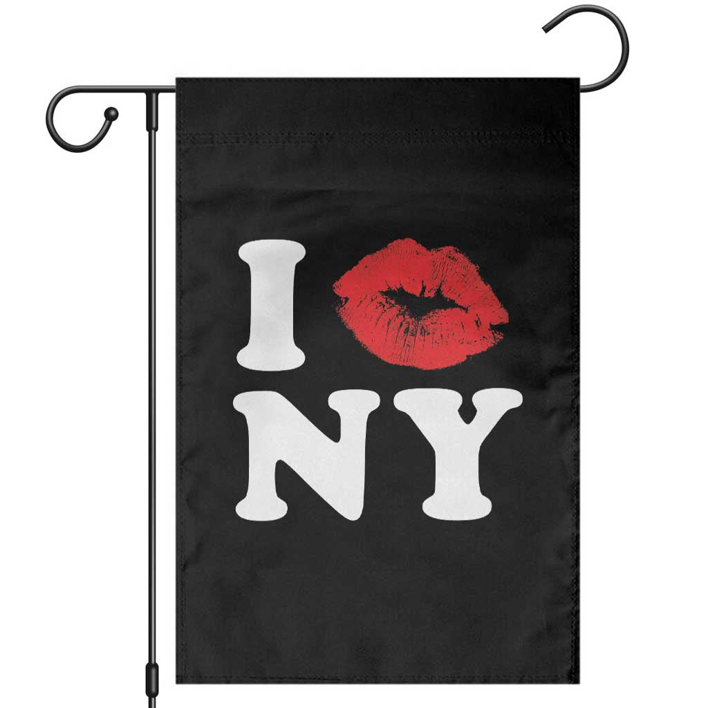 I Love NY Garden Flag Sexy Lips Red Lipstick Kiss New York Lover Travel Gift TS10 Black Print Your Wear