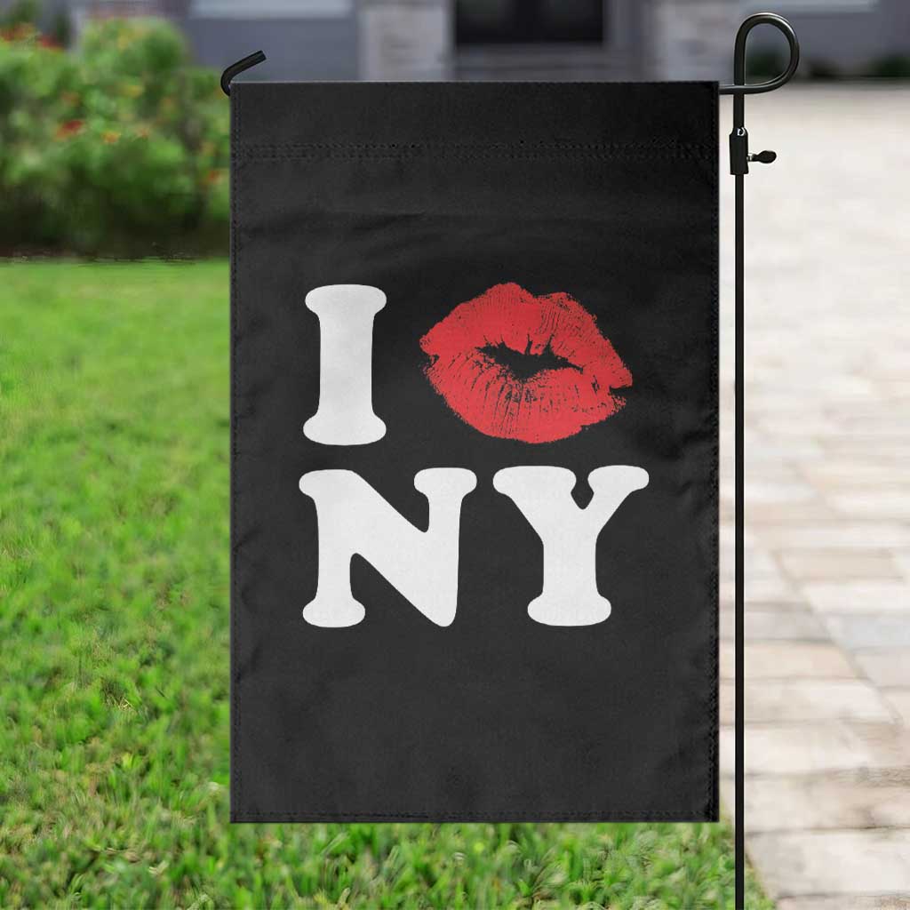 I Love NY Garden Flag Sexy Lips Red Lipstick Kiss New York Lover Travel Gift TS10 Print Your Wear