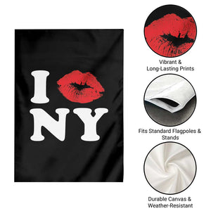 I Love NY Garden Flag Sexy Lips Red Lipstick Kiss New York Lover Travel Gift TS10 Print Your Wear