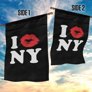 I Love NY Garden Flag Sexy Lips Red Lipstick Kiss New York Lover Travel Gift TS10 Print Your Wear