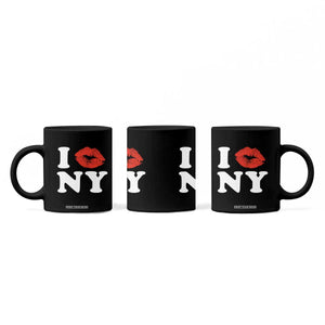 I Love NY Coffee Mug Sexy Lips Red Lipstick Kiss New York Lover Travel Gift TS10 Print Your Wear