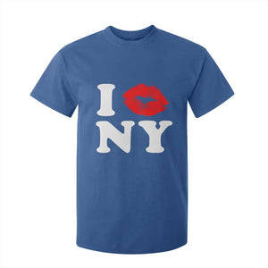 I Love NY T Shirt For Kid Sexy Lips Red Lipstick Kiss New York Lover Travel Gift TS10 Royal Blue Print Your Wear