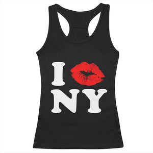 I Love NY Racerback Tank Top Sexy Lips Red Lipstick Kiss New York Lover Travel Gift TS10 Black Print Your Wear