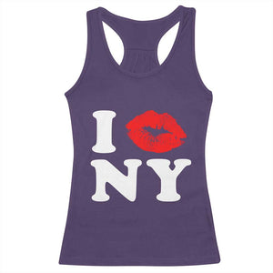 I Love NY Racerback Tank Top Sexy Lips Red Lipstick Kiss New York Lover Travel Gift TS10 Purple Print Your Wear
