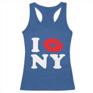 I Love NY Racerback Tank Top Sexy Lips Red Lipstick Kiss New York Lover Travel Gift TS10 Royal Blue Print Your Wear