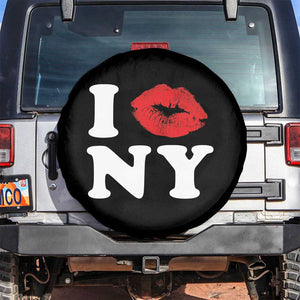 I Love NY Spare Tire Cover Sexy Lips Red Lipstick Kiss New York Lover Travel Gift TS10 No hole Black Print Your Wear