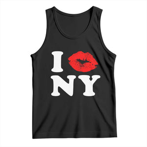 I Love NY Tank Top Sexy Lips Red Lipstick Kiss New York Lover Travel Gift TS10 Black Print Your Wear
