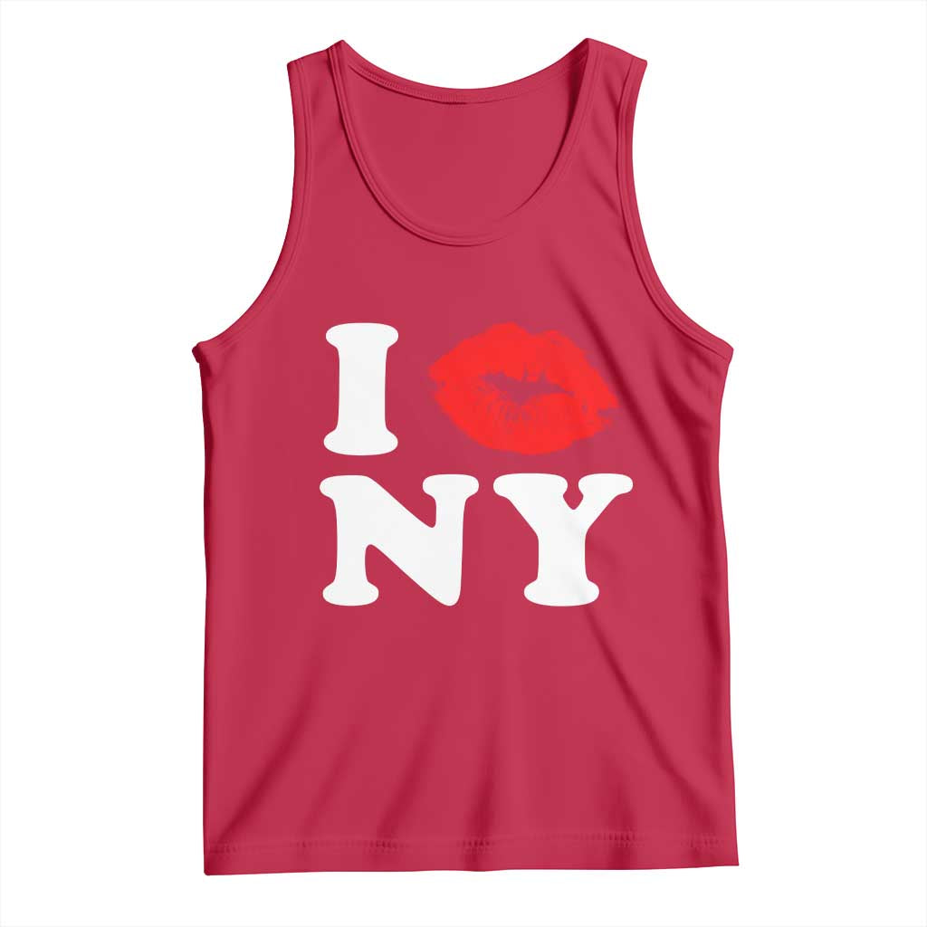 I Love NY Tank Top Sexy Lips Red Lipstick Kiss New York Lover Travel Gift TS10 Red Print Your Wear