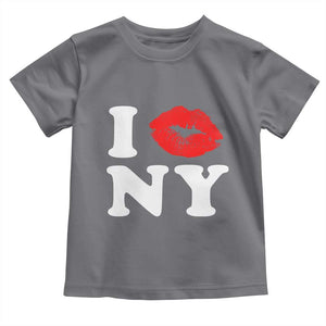 I Love NY Toddler T Shirt Sexy Lips Red Lipstick Kiss New York Lover Travel Gift TS10 Charcoal Print Your Wear