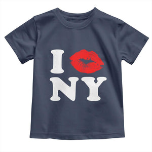 I Love NY Toddler T Shirt Sexy Lips Red Lipstick Kiss New York Lover Travel Gift TS10 Navy Print Your Wear