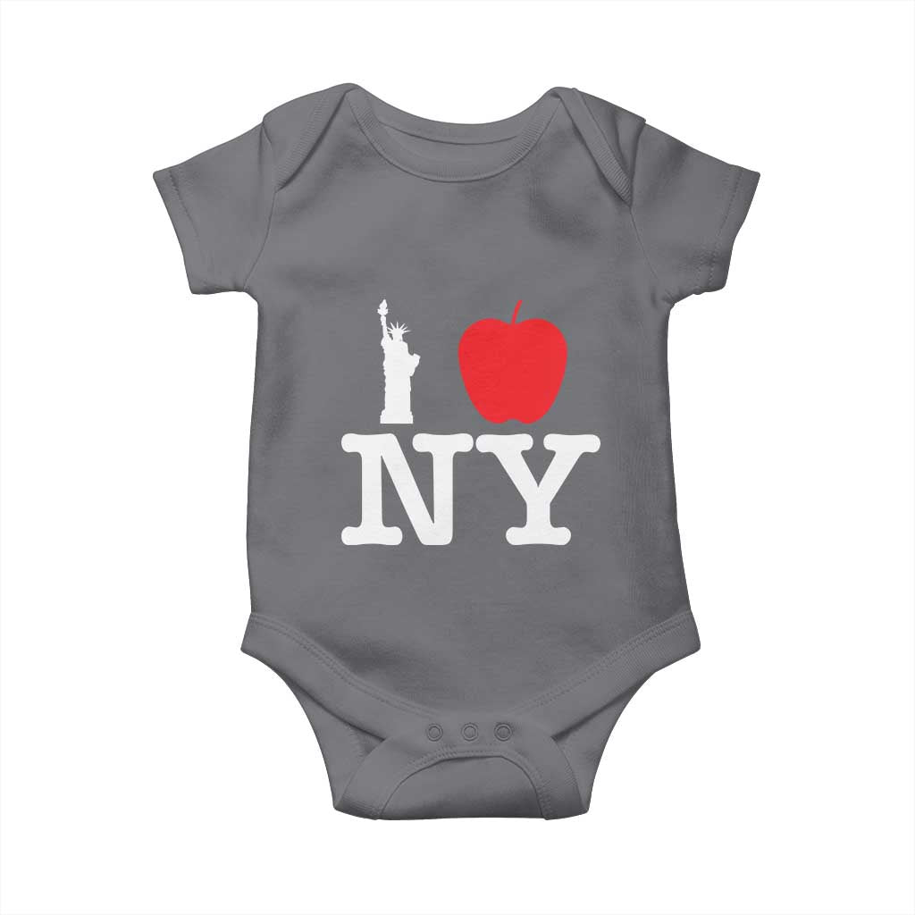 I Love NY Baby Onesie New York Lover Travel Gift TS10 Charcoal Print Your Wear