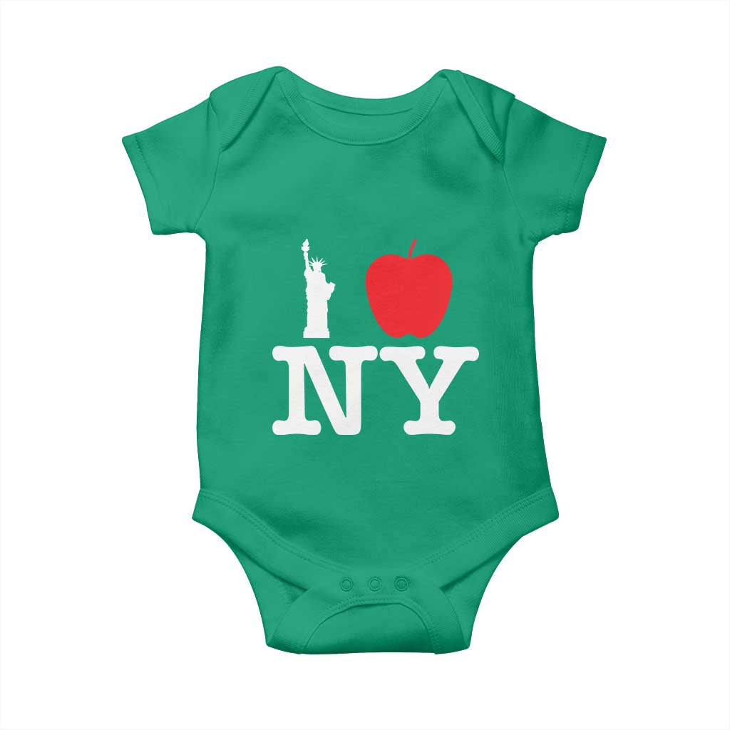 I Love NY Baby Onesie New York Lover Travel Gift TS10 Irish Green Print Your Wear