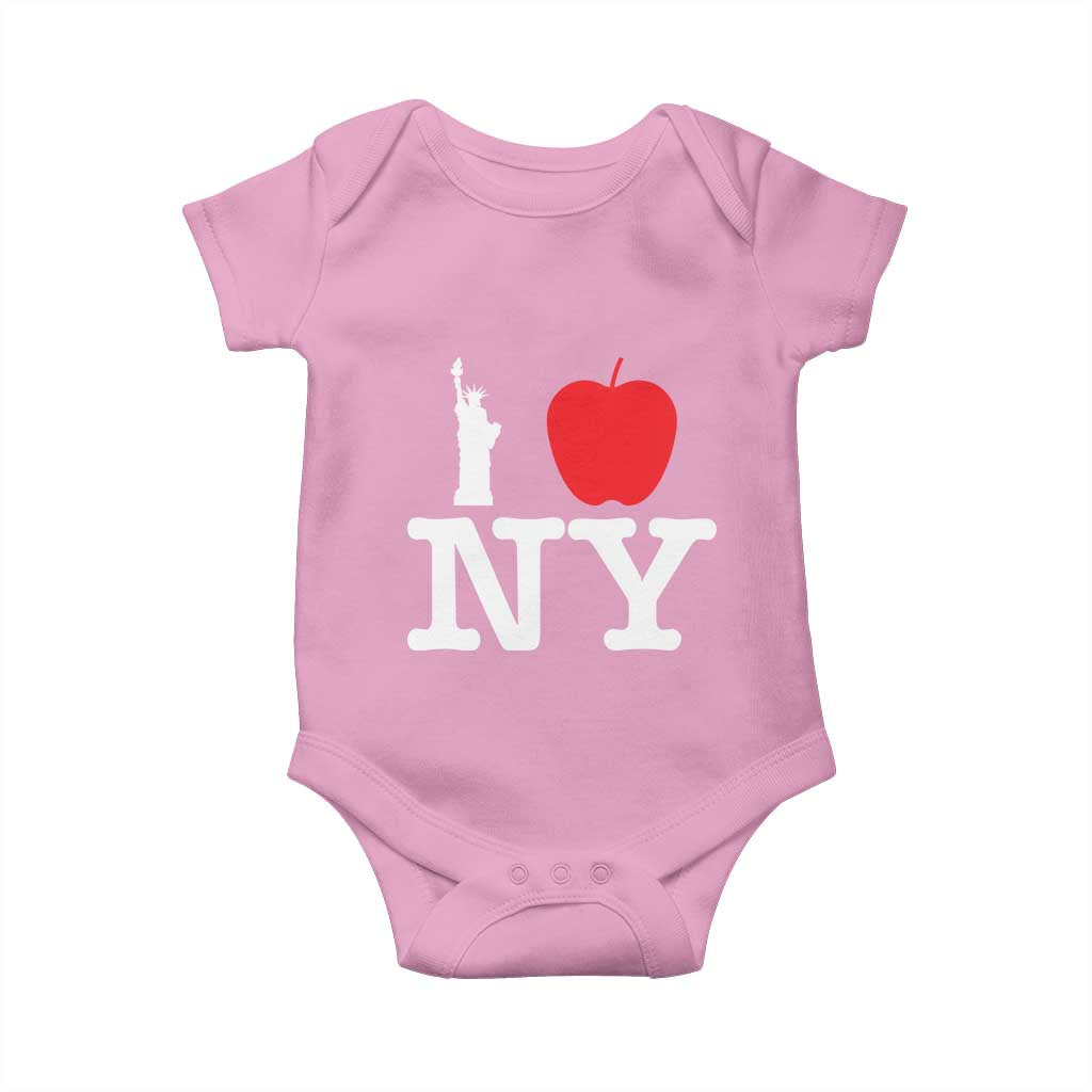 I Love NY Baby Onesie New York Lover Travel Gift TS10 Light Pink Print Your Wear