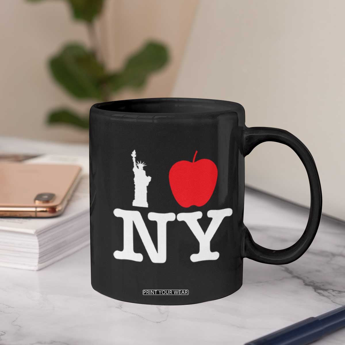I Love NY Coffee Mug New York Lover Travel Gift TS10 Print Your Wear