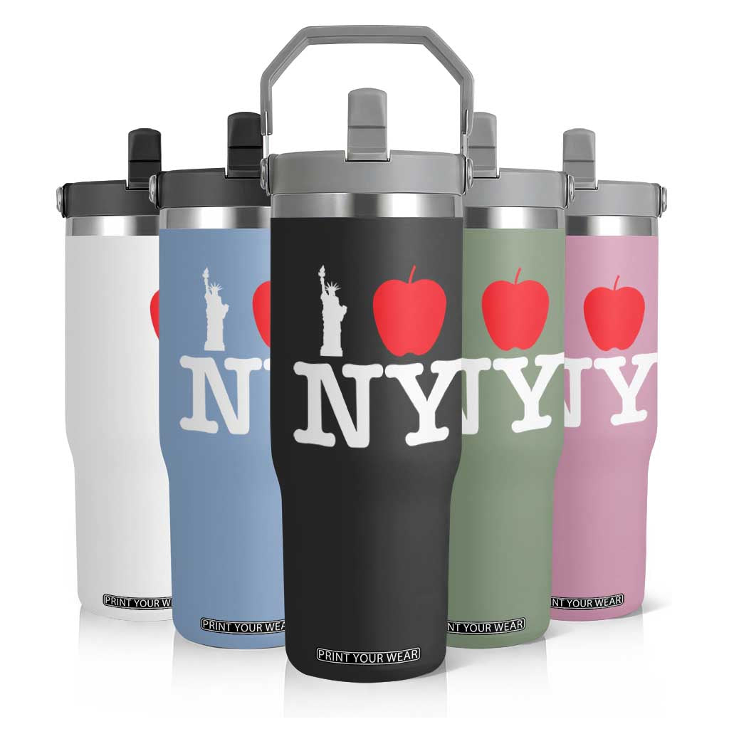 I Love NY Flip Straw Tumbler New York Lover Travel Gift TS10 Print Your Wear