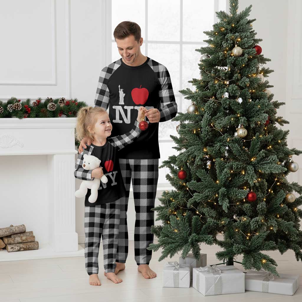 I Love NY Plaid Pajama Set New York Lover Travel Gift TS10 White Plaid Print Your Wear