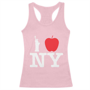 I Love NY Racerback Tank Top New York Lover Travel Gift TS10 Light Pink Print Your Wear